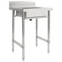 Fregadero de cocina con un seno acero inoxidable de vidaXL, Fregaderos - Ref: Foro24-144290, Precio: 138,27 €, Descuento: %
