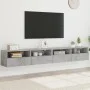Muebles de pared de TV 2 uds madera gris hormigón 100x30x30 cm de , Muebles TV - Ref: Foro24-836889, Precio: 91,15 €, Descuen...
