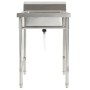 Fregadero de cocina con un seno acero inoxidable de vidaXL, Fregaderos - Ref: Foro24-144290, Precio: 137,11 €, Descuento: %