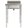 Fregadero de cocina con un seno acero inoxidable de vidaXL, Fregaderos - Ref: Foro24-144290, Precio: 138,27 €, Descuento: %