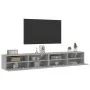 Muebles de pared de TV 2 uds madera gris hormigón 100x30x30 cm de , Muebles TV - Ref: Foro24-836889, Precio: 91,15 €, Descuen...