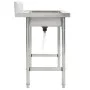 Fregadero de cocina con un seno acero inoxidable de vidaXL, Fregaderos - Ref: Foro24-144290, Precio: 138,27 €, Descuento: %
