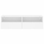 Mueble de pared para TV madera ingeniería blanco 100x30x30 cm de , Muebles TV - Ref: Foro24-836882, Precio: 55,97 €, Descuent...