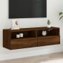 Mueble de pared TV madera ingeniería marrón roble 100x30x30 cm de , Muebles TV - Ref: Foro24-836894, Precio: 67,20 €, Descuen...