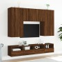 Mueble de pared TV madera ingeniería marrón roble 100x30x30 cm de , Muebles TV - Ref: Foro24-836894, Precio: 67,20 €, Descuen...