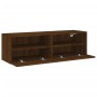 Mueble de pared TV madera ingeniería marrón roble 100x30x30 cm de , Muebles TV - Ref: Foro24-836894, Precio: 67,20 €, Descuen...