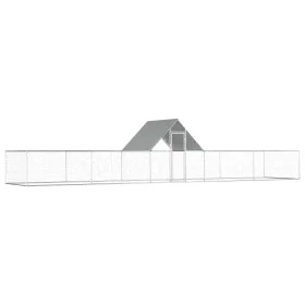 Gallinero acero galvanizado 10x2x2 m de vidaXL, Jaulas y habitáculos para animales pequeños - Ref: Foro24-144563, Precio: 280...