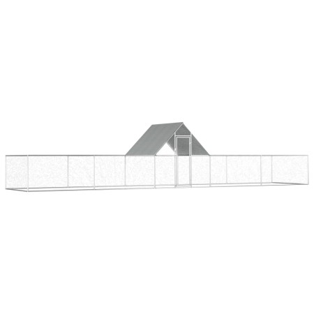 Gallinero acero galvanizado 10x2x2 m de vidaXL, Jaulas y habitáculos para animales pequeños - Ref: Foro24-144563, Precio: 383...