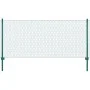 Maschendrahtzaun mit Stahlpfosten 25x0,5 m grün von vidaXL, Zaunpaneele - Ref: Foro24-144608, Preis: 51,99 €, Rabatt: %