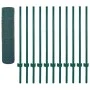 Wire mesh fence with steel posts 25x0.5 m green by vidaXL, fence panels - Ref: Foro24-144608, Price: 51,99 €, Discount: %