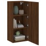 Mueble TV de pared madera ingeniería marrón roble 40,5x30x90 cm de , Muebles TV - Ref: Foro24-836930, Precio: 50,69 €, Descue...