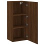 Mueble TV de pared madera ingeniería marrón roble 40,5x30x90 cm de , Muebles TV - Ref: Foro24-836930, Precio: 50,69 €, Descue...