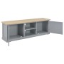 Mueble para el televisor de madera gris 120x30x40 cm de vidaXL, Muebles TV - Ref: Foro24-249885, Precio: 186,05 €, Descuento: %