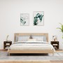 Mesitas de noche de pared con luces LED 2 uds roble ahumado de , Muebles TV - Ref: Foro24-837073, Precio: 58,47 €, Descuento: %