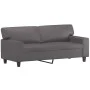 Sofá de 2 plazas de cuero sintético gris 140 cm de , Sofás - Ref: Foro24-359419, Precio: 281,53 €, Descuento: %