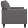 Sofá de 2 plazas de cuero sintético gris 140 cm de , Sofás - Ref: Foro24-359419, Precio: 281,53 €, Descuento: %