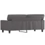 Sofá de 2 plazas de cuero sintético gris 140 cm de , Sofás - Ref: Foro24-359419, Precio: 281,53 €, Descuento: %