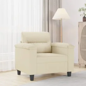 Sillón cuero sintético crema 60 cm de , Sofás - Ref: Foro24-359574, Precio: 148,47 €, Descuento: %