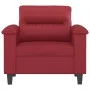 Sillón cuero sintético rojo tinto 60 cm de , Sofás - Ref: Foro24-359576, Precio: 158,49 €, Descuento: %