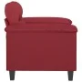 Sillón cuero sintético rojo tinto 60 cm de , Sofás - Ref: Foro24-359576, Precio: 158,49 €, Descuento: %