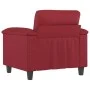 Sillón cuero sintético rojo tinto 60 cm de , Sofás - Ref: Foro24-359576, Precio: 158,49 €, Descuento: %