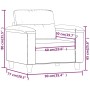 Sillón cuero sintético rojo tinto 60 cm de , Sofás - Ref: Foro24-359576, Precio: 160,83 €, Descuento: %