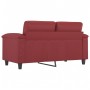 Sofá de 2 plazas de cuero sintético rojo vino 120 cm de , Sofás - Ref: Foro24-359581, Precio: 236,56 €, Descuento: %