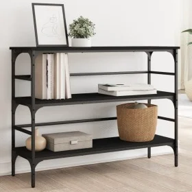 Mesa consola madera de ingeniería negro 100x32x75 cm de , Mesas auxiliares - Ref: Foro24-839048, Precio: 62,71 €, Descuento: %