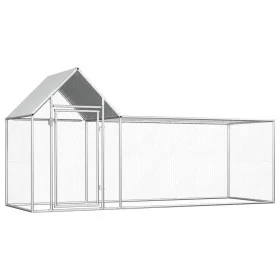 Gallinero acero galvanizado 3x1x1,5 m de vidaXL, Jaulas y habitáculos para animales pequeños - Ref: Foro24-144554, Precio: 22...