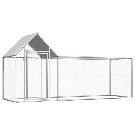 Gallinero acero galvanizado 3x1x1,5 m de vidaXL, Jaulas y habitáculos para animales pequeños - Ref: Foro24-144554, Precio: 22...