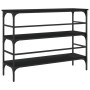 Mesa consola madera de ingeniería negro 100x32x75 cm de , Mesas auxiliares - Ref: Foro24-839048, Precio: 63,51 €, Descuento: %
