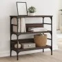 Oak brown engineered wood console table 75x32x75 cm by , Side tables - Ref: Foro24-839057, Price: 50,89 €, Discount: %