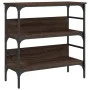 Oak brown engineered wood console table 75x32x75 cm by , Side tables - Ref: Foro24-839057, Price: 50,89 €, Discount: %