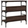 Oak brown engineered wood console table 75x32x75 cm by , Side tables - Ref: Foro24-839057, Price: 50,89 €, Discount: %