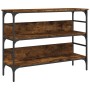 Mesa consola madera de ingeniería roble ahumado 100x32x75 cm de , Mesas auxiliares - Ref: Foro24-839060, Precio: 65,75 €, Des...