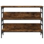 Mesa consola madera de ingeniería roble ahumado 100x32x75 cm de , Mesas auxiliares - Ref: Foro24-839060, Precio: 65,75 €, Des...