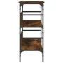 Mesa consola madera de ingeniería roble ahumado 100x32x75 cm de , Mesas auxiliares - Ref: Foro24-839060, Precio: 64,96 €, Des...