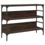 Oak brown engineered wood console table 100x32x75 cm by , Side tables - Ref: Foro24-839062, Price: 64,67 €, Discount: %