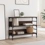 Mesa consola madera de ingeniería marrón roble 100x32x75 cm de , Mesas auxiliares - Ref: Foro24-839062, Precio: 65,39 €, Desc...