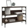 Oak brown engineered wood console table 100x32x75 cm by , Side tables - Ref: Foro24-839062, Price: 64,67 €, Discount: %