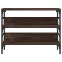 Mesa consola madera de ingeniería marrón roble 100x32x75 cm de , Mesas auxiliares - Ref: Foro24-839062, Precio: 65,39 €, Desc...