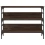 Oak brown engineered wood console table 100x32x75 cm by , Side tables - Ref: Foro24-839062, Price: 64,67 €, Discount: %