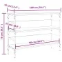 Oak brown engineered wood console table 100x32x75 cm by , Side tables - Ref: Foro24-839062, Price: 64,67 €, Discount: %