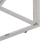 Mesa de centro de acero inoxidable plateado y madera maciza de , Mesas de centro - Ref: Foro24-349941, Precio: 92,73 €, Descu...