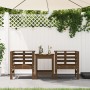 Sillas jardín 2 unidades madera pino marrón miel 61,5x53x71 cm de , Sillas de jardín - Ref: Foro24-825131, Precio: 149,23 €, ...