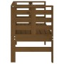 Banco de jardín madera maciza pino marrón miel 111,5x53x71 cm de , Bancos de jardín - Ref: Foro24-825138, Precio: 106,52 €, D...