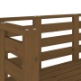 Banco de jardín madera maciza pino marrón miel 111,5x53x71 cm de , Bancos de jardín - Ref: Foro24-825138, Precio: 106,52 €, D...