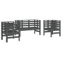 Juego de muebles de jardín 3 pzas madera maciza de pino gris de , Conjuntos de jardín - Ref: Foro24-825144, Precio: 180,11 €,...