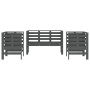 Juego de muebles de jardín 3 pzas madera maciza de pino gris de , Conjuntos de jardín - Ref: Foro24-825144, Precio: 180,11 €,...