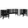 Juego de muebles de jardín 3 pzas madera maciza de pino negro de , Conjuntos de jardín - Ref: Foro24-825146, Precio: 180,11 €...